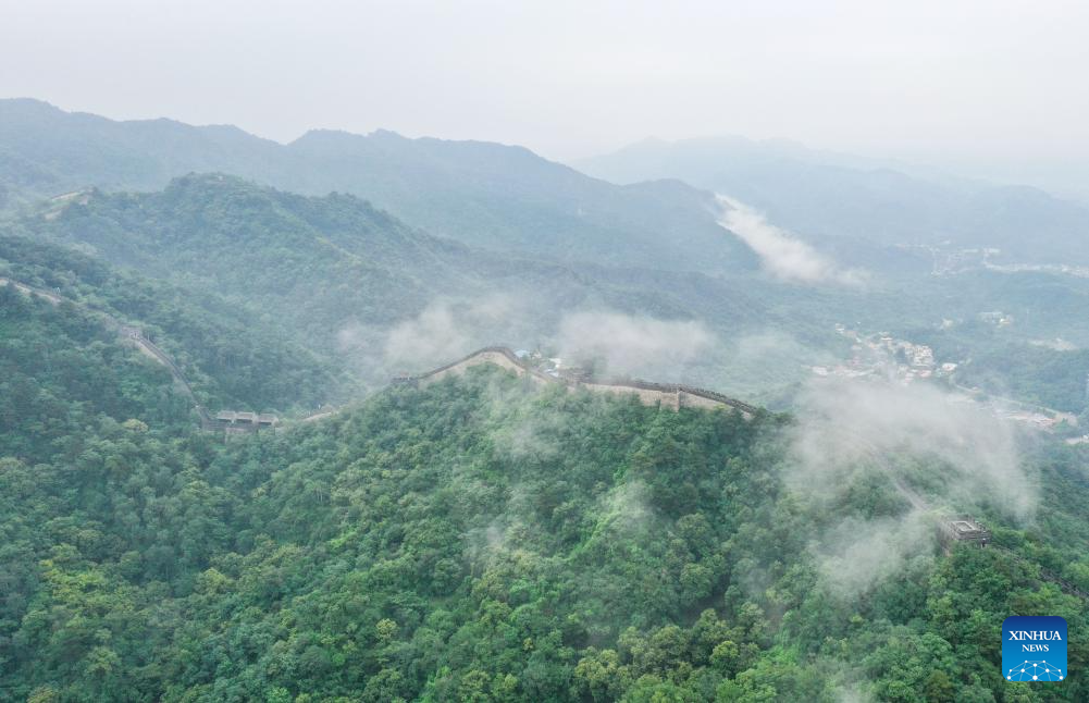 Scenery of Mutianyu section of Great Wall in Beijing-Xinhua