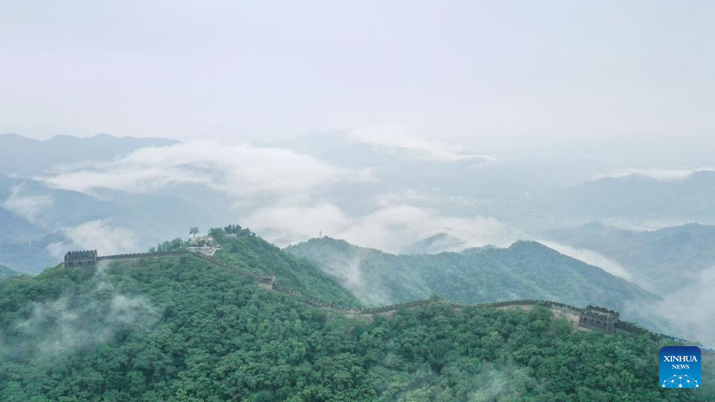 Scenery of Mutianyu section of Great Wall in Beijing-Xinhua